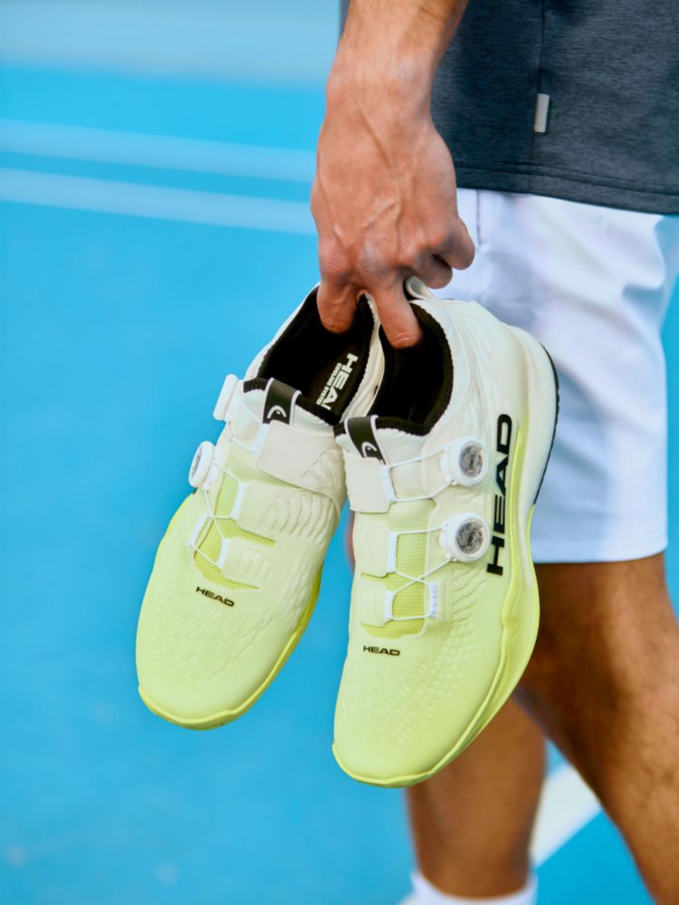 Zapatilla de Tenis HEAD Endure Pro BOA Blanco/Amarillo para Hombre Talla 9