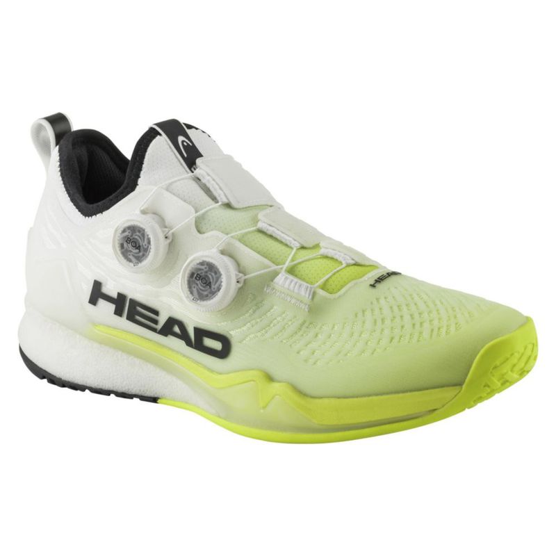 Zapatilla de Tenis HEAD Endure Pro BOA Blanco/Amarillo para Hombre Talla 9