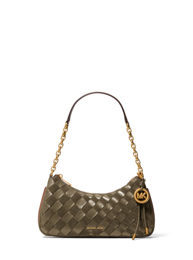 Bolso Michael Kors Nolita Mediano Loden Cuero de Ante