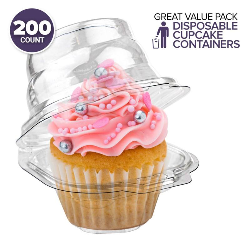 Contenedor para cupcakes Stock Your Home paquete de 200 unidades 95 cm