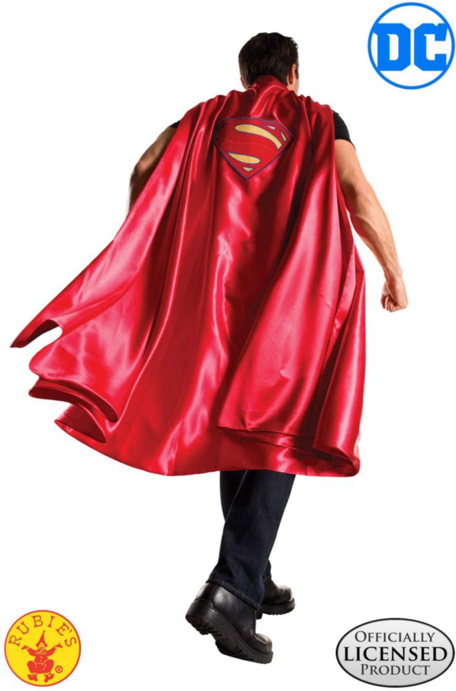 Capa Rubies Superman 114 cm Satén con Logo Bordado