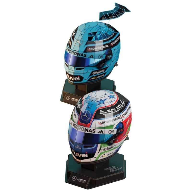 Rompecabezas 4D Build Set de Cascos Mercedes-AMG F1 para Adultos