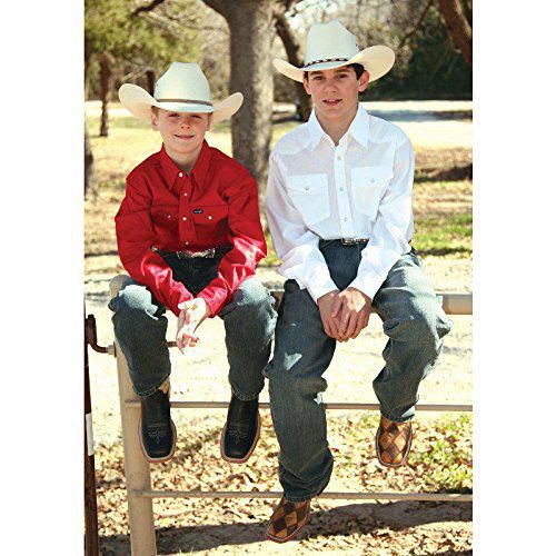 CAMISA Wrangler para Niños XS Blanca con Botones a Presión estilo Western