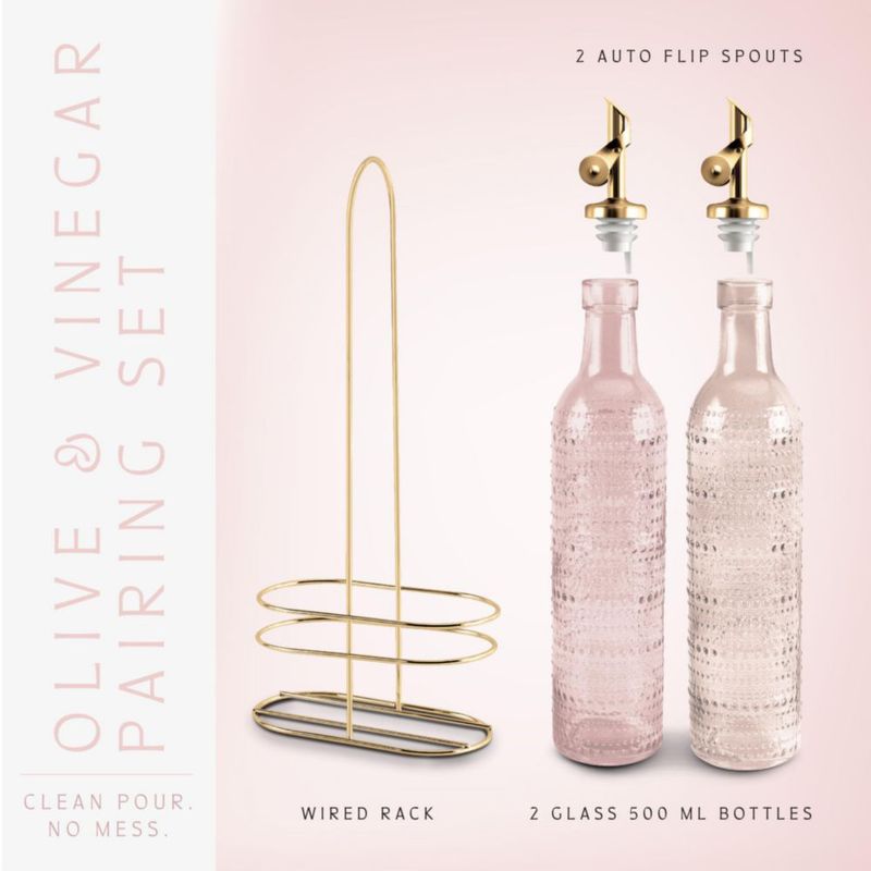 Set de 2 botellas COOK WITH COLOR de 500 ml rosa (Champagne Bubbles)