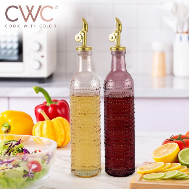 Set de 2 botellas COOK WITH COLOR de 500 ml rosa (Champagne Bubbles)