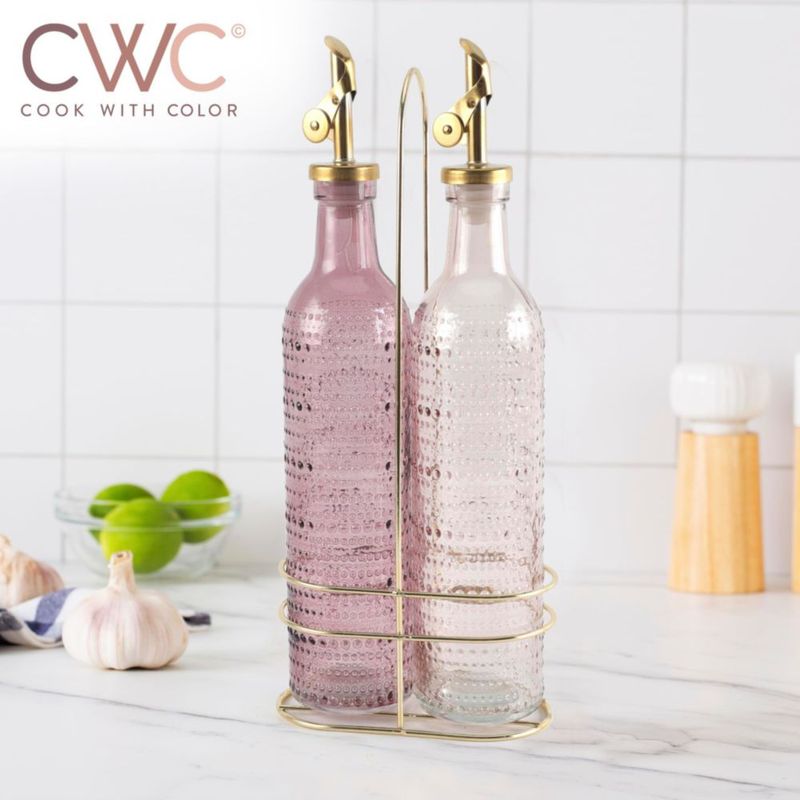 Set de 2 botellas COOK WITH COLOR de 500 ml rosa (Champagne Bubbles)
