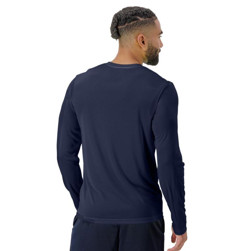 Camiseta Hanes de manga larga para hombre pack de 2 azul marino talla M UPF 50+
