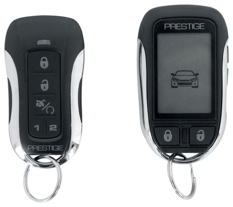 Alarma de coche Prestige APS997Z con arranque remoto LCD de 16 km