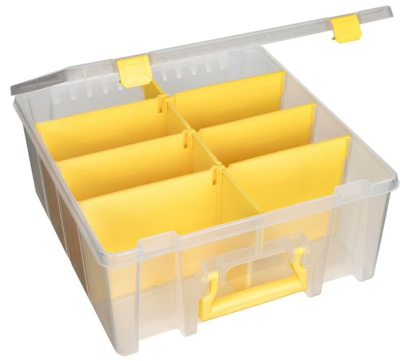 Caja de Almacenamiento ArtBin de 8 Compartimentos Amarilla Doble Profundidad