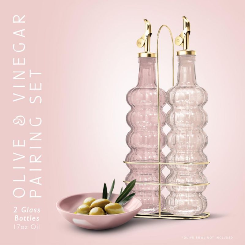 Botellas de vidrio rosa COOK WITH COLOR 500 ml (2 unidades)