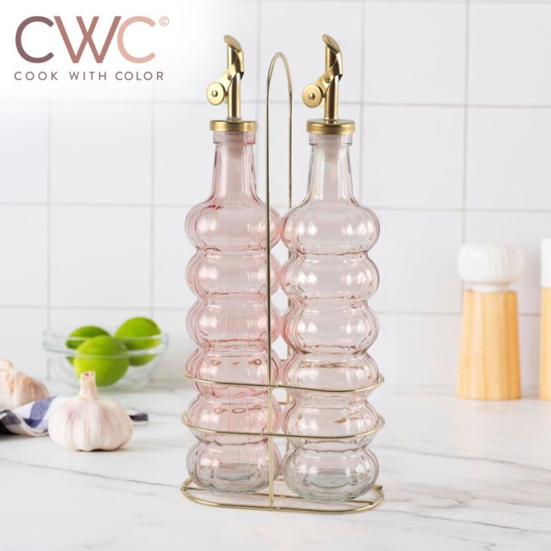 Botellas de vidrio rosa COOK WITH COLOR 500 ml (2 unidades)