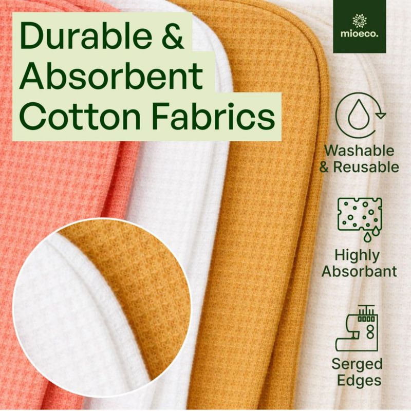 Paquete de 24 toallas reutilizables orgánicas multicolores – mioeco