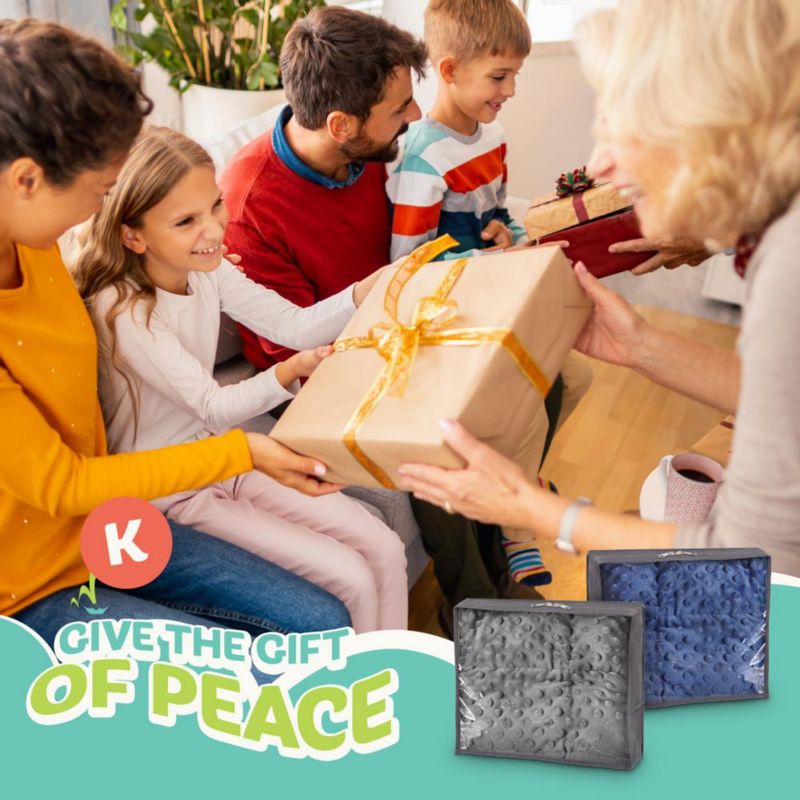 Cobija ponderada Kidaddle 32 kg 48 × 56 cm Gris