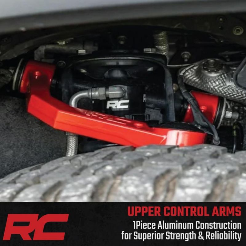 Brazos de control Rough Country para Ram 1500 2019‑2024 ROJO