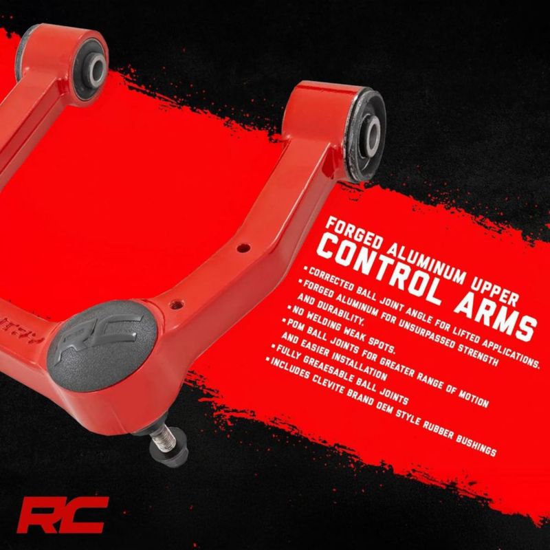 Brazos de control Rough Country para Ram 1500 2019‑2024 ROJO