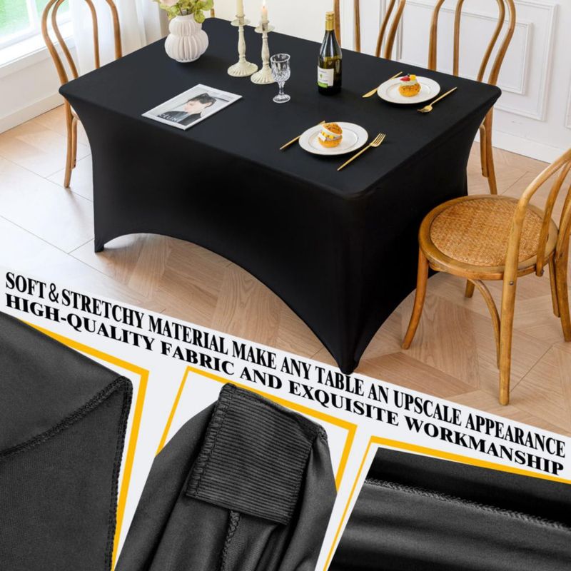 Mantel Famstar 122 cm Negro con Spandex Elástico