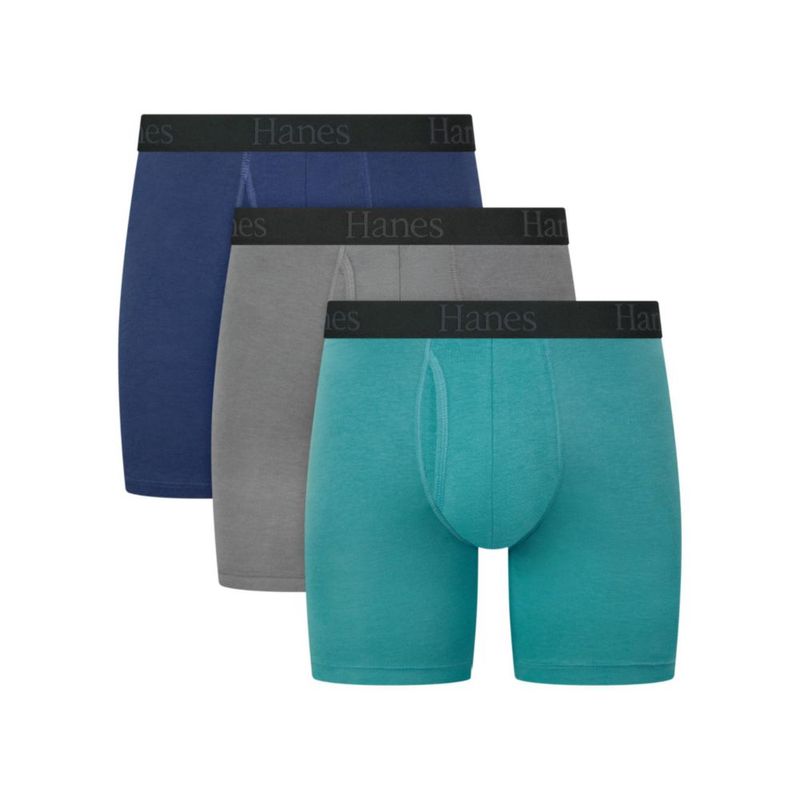 Calzoncillos tipo bóxer Hanes pack de 3 Comfort Flex Fit con absorción de humedad