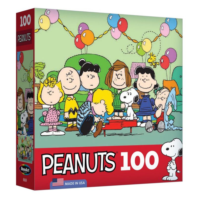Rompecabezas de 100 piezas RoseArt Peanuts – Cumpleaños