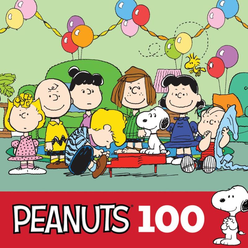 Rompecabezas de 100 piezas RoseArt Peanuts – Cumpleaños