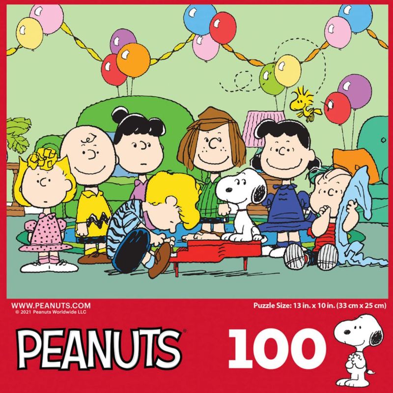 Rompecabezas de 100 piezas RoseArt Peanuts – Cumpleaños