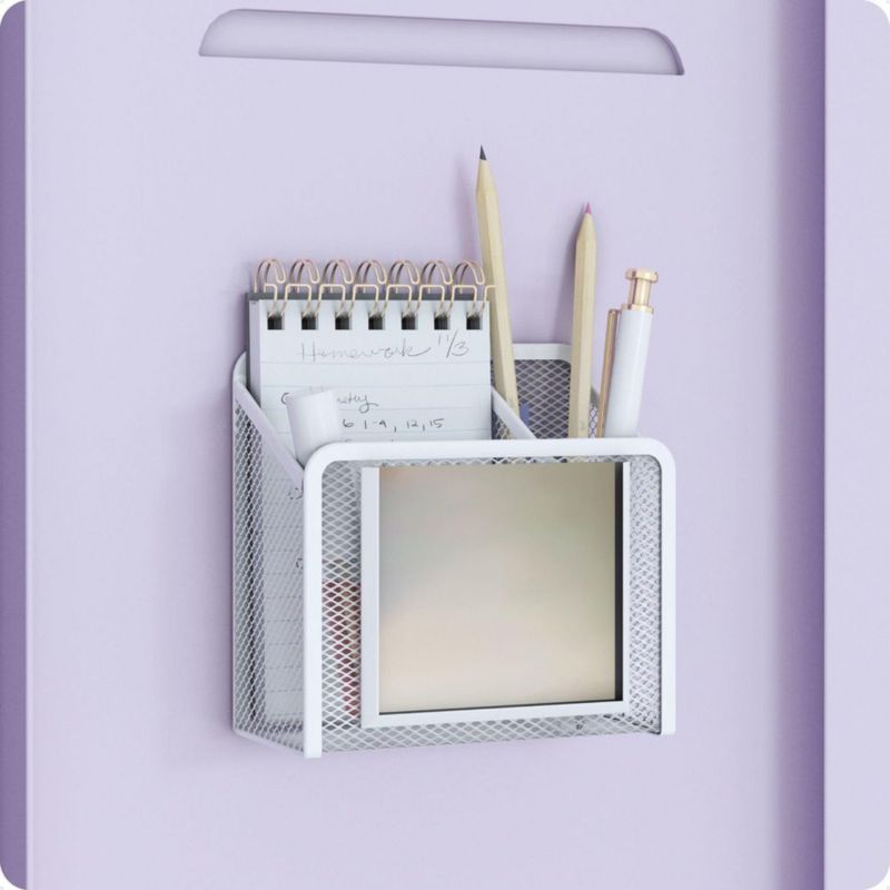 Copa para Casillero U Brands 13 cm x 6 cm Blanca con Espejo
