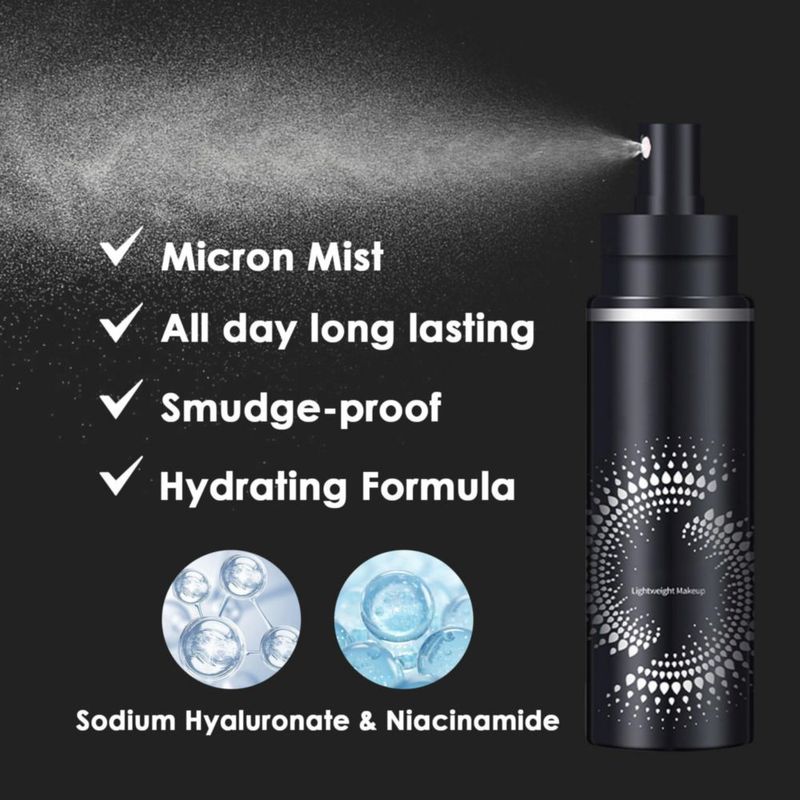 Spray fijador de maquillaje LingHaoLH 2 uds impermeable y de larga duración