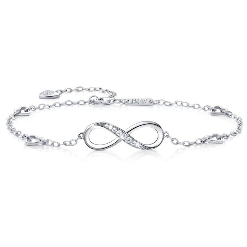 Pulsera de tobillo Billie Bijoux de Plata de Ley 925 con símbolo del infinito