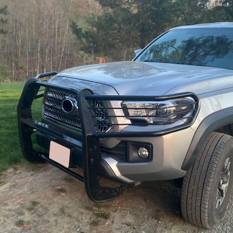 Protector frontal de acero negro Kojem para Toyota Tacoma 2016‑2022
