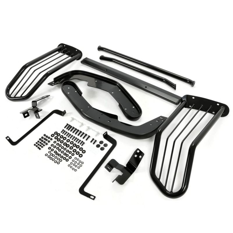 Protector frontal de acero negro Kojem para Toyota Tacoma 2016‑2022
