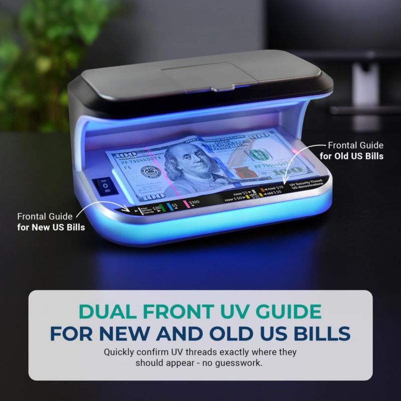 Detector de Billetes Falsos KHIPPUS K440 UV/Magnético/Lupa