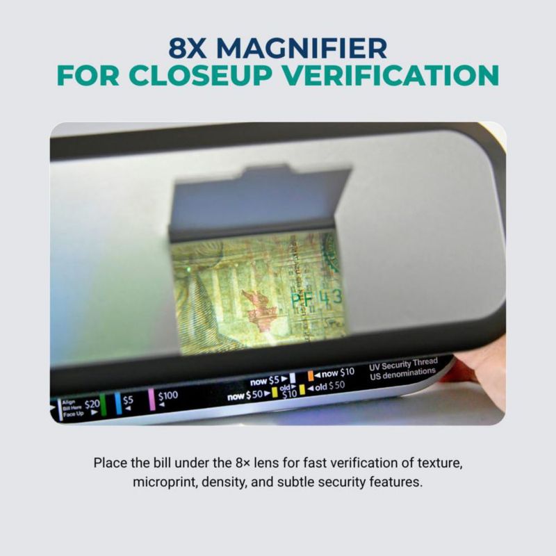 Detector de Billetes Falsos KHIPPUS K440 UV/Magnético/Lupa