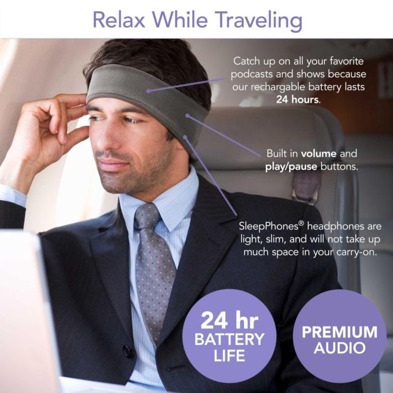 Auriculares SleepPhones V8 Inalámbricos con Batería de 24 h Gris