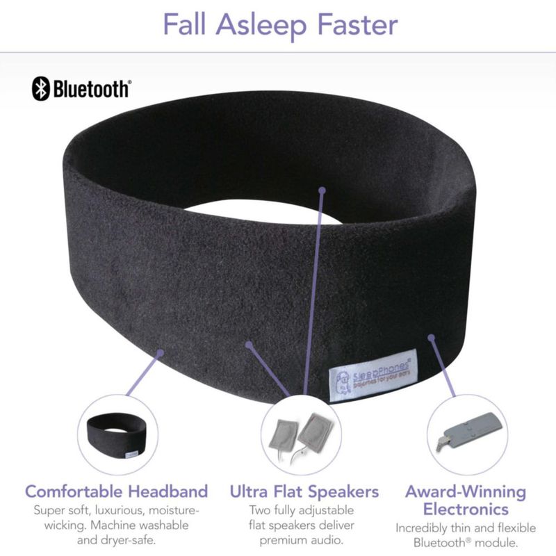Auriculares SleepPhones V8 Inalámbricos con Batería de 24 h Gris