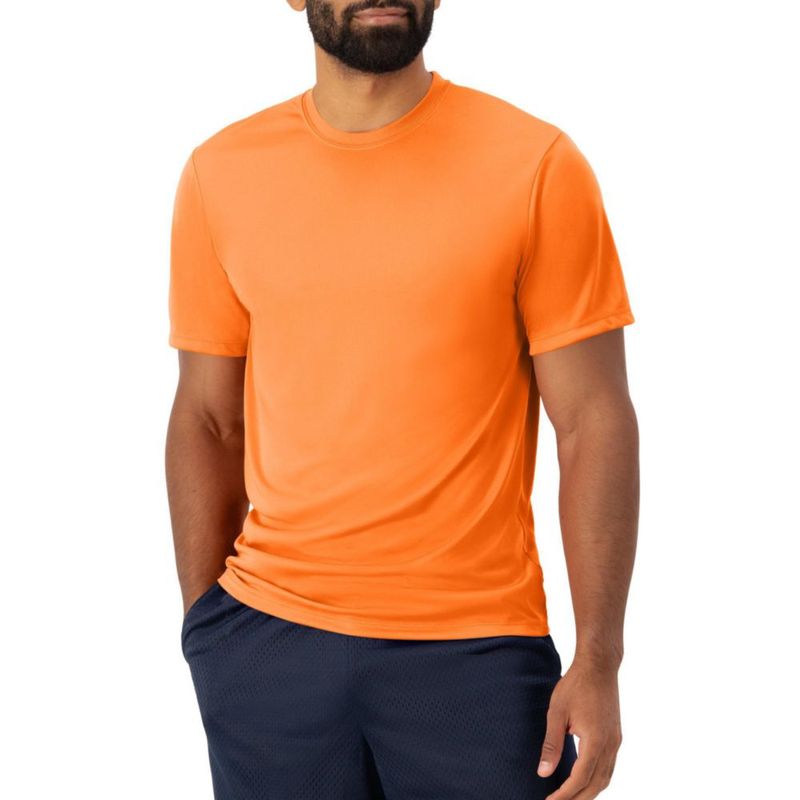 CAMISETA Hanes 3X-Large Naranja de Seguridad Performance