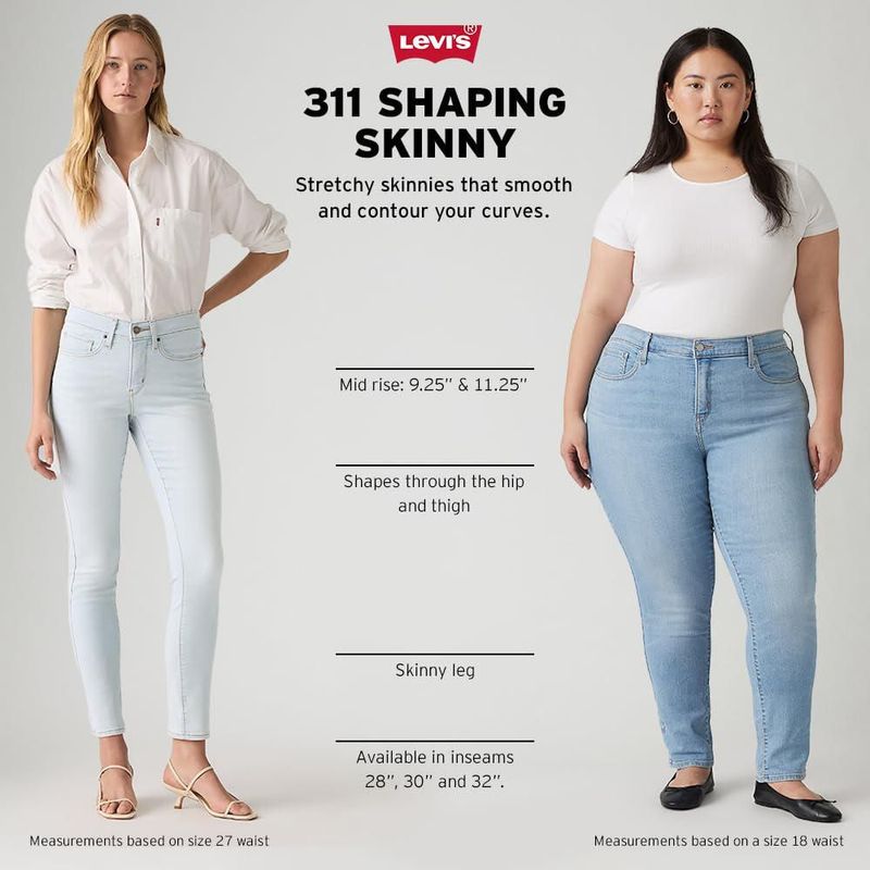 Jeans Levi's 311 Shaping Skinny para mujer 76 cm