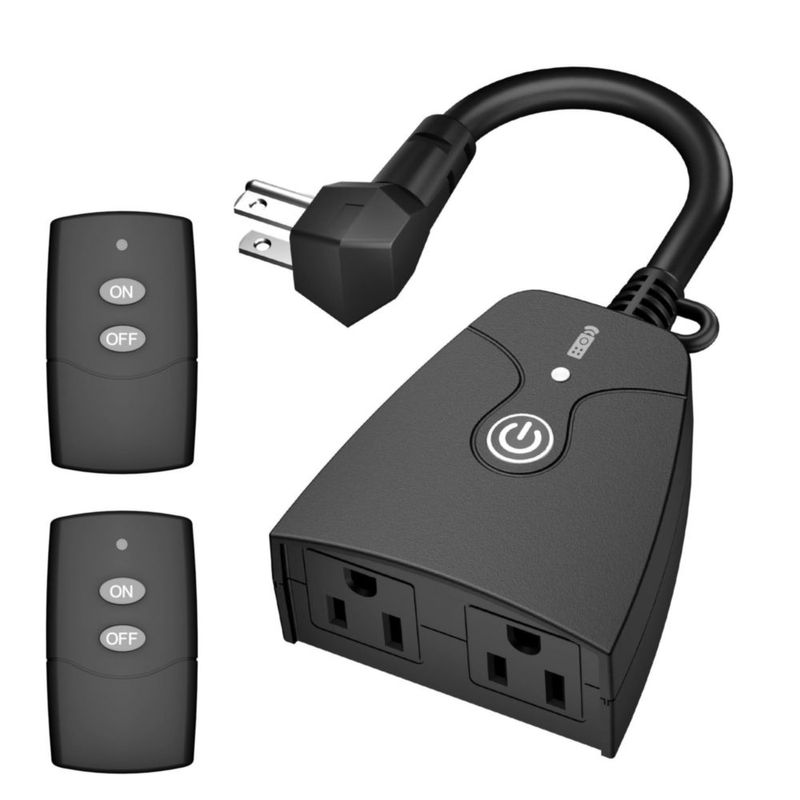 Enchufe con control remoto HBN inalámbrico e impermeable 125V