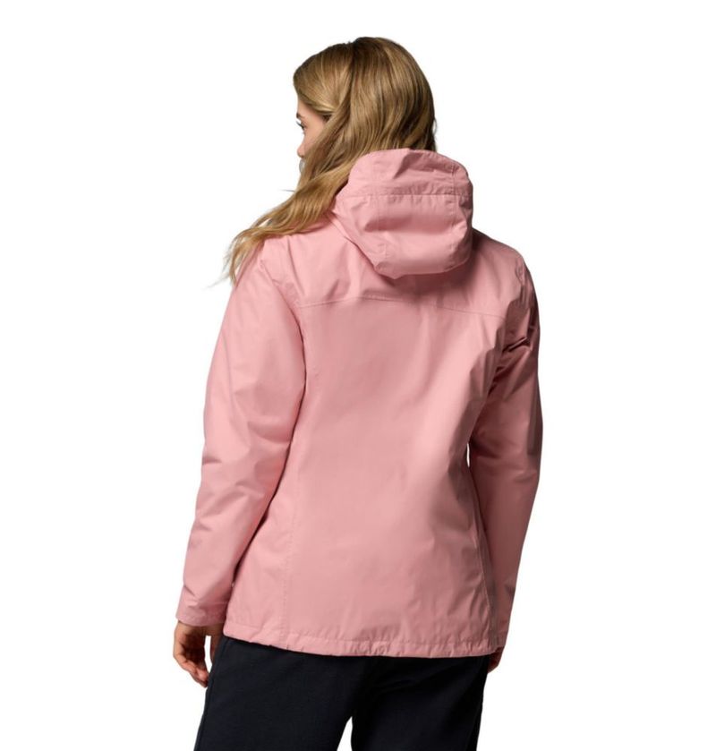 Chaqueta impermeable Columbia Arcadia II rosa para mujer talla XXL