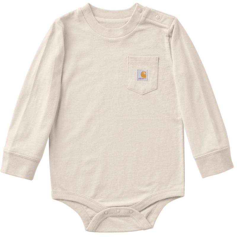 Body Carhartt de 3 meses color Turtledove manga larga