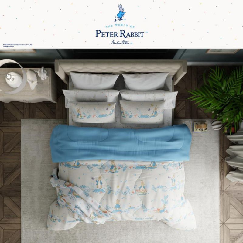 Juego de ropa de cama Franco Full 7 piezas de microfibra Peter Rabbit