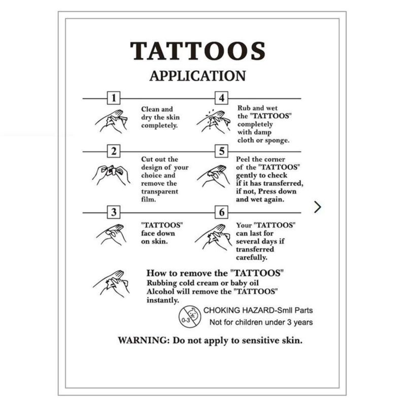 Set de tatuajes temporales ELANE 19 láminas para mujeres y hombres