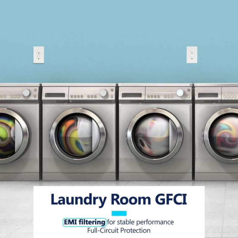 Enchufe GFCI LIDER 20 A Blanco Mate Certificado ETL