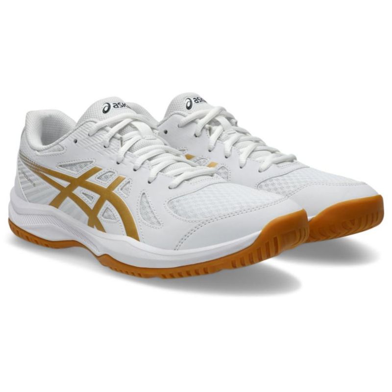 Zapatillas de Voleibol ASICS Upcourt 6 29 cm Blanco/Oro