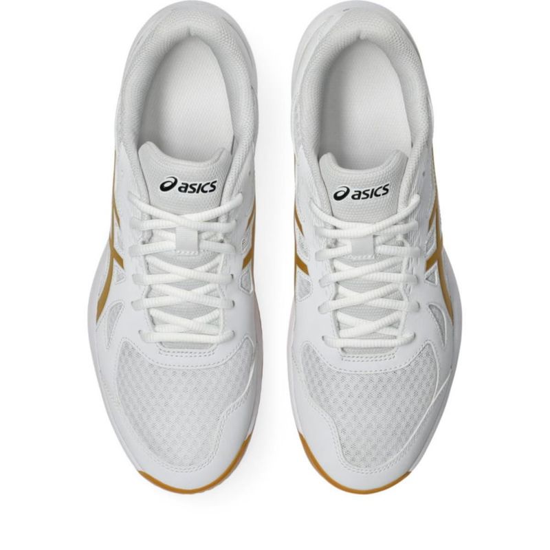 Zapatillas de Voleibol ASICS Upcourt 6 29 cm Blanco/Oro