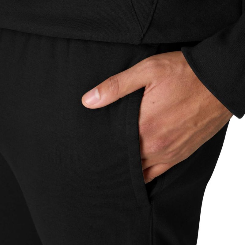 PANTALONES Hanes Originals 77 cm Negro Forro Polar con Bolsillos