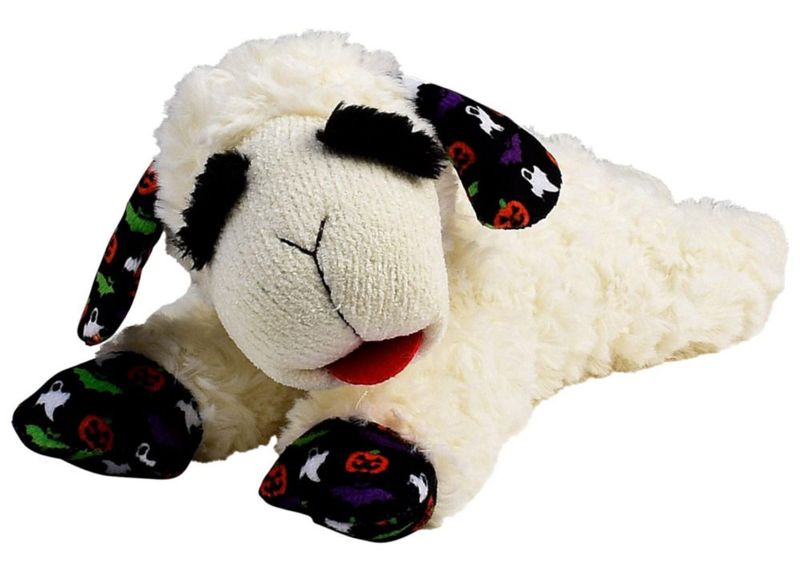 Juguete terapéutico para perro Lamb Chop con estampado de Halloween