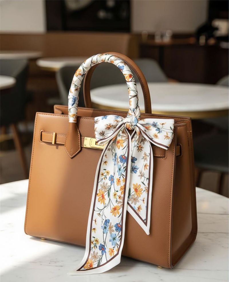 Pañuelo GoldenLife 147 cm Floral de aspecto sedoso y ligero
