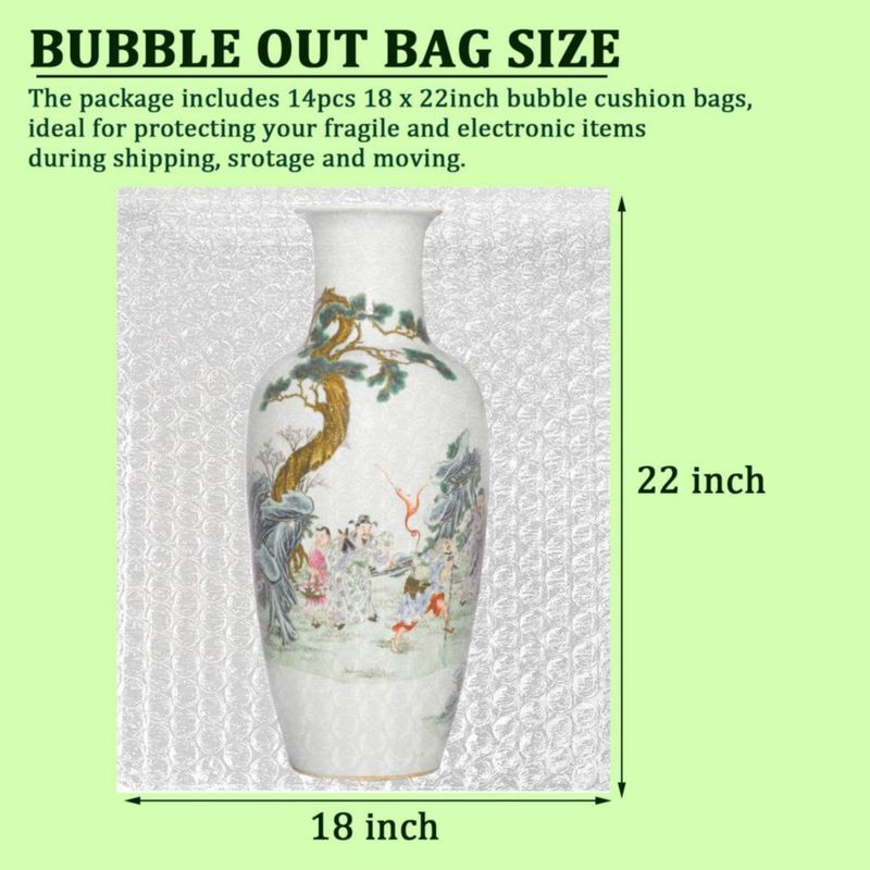 Bolsas de burbujas APOCHON 46 x 56 cm pack de 14 bolsa transparente