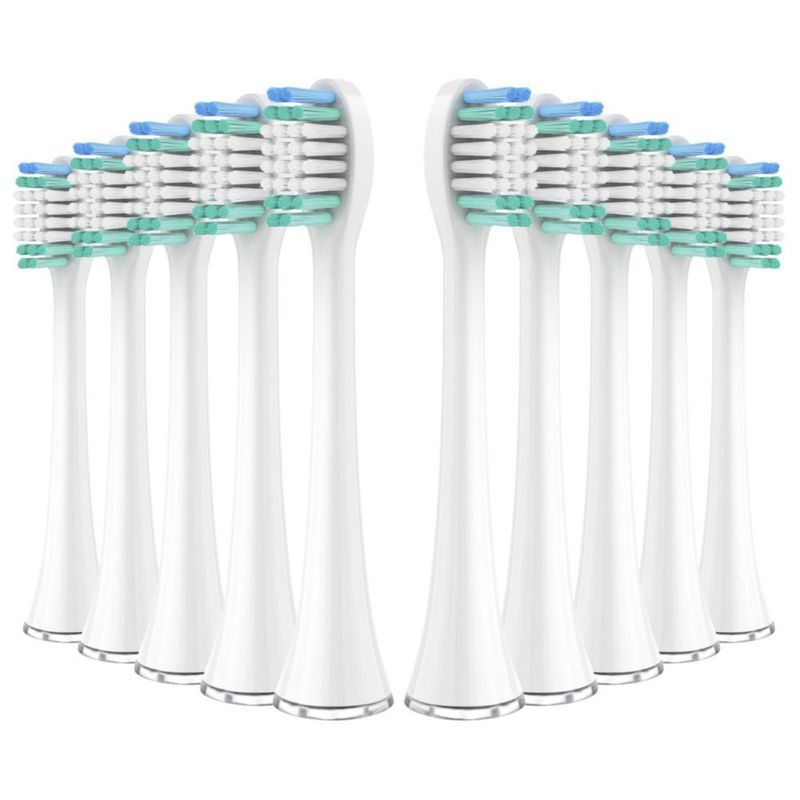 Cabezales de cepillo de dientes Harobey Pack de 10 Serie Blanca