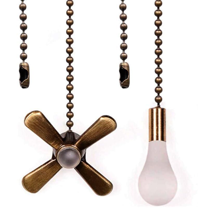 Cadena de tracción para ventilador Aoprofree 30 cm bronce paquete de 2