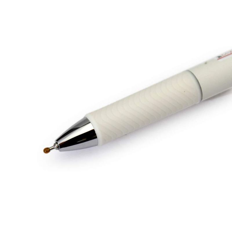 Bolígrafo de gel Pentel EnerGel Clena 04 mm negro rosa